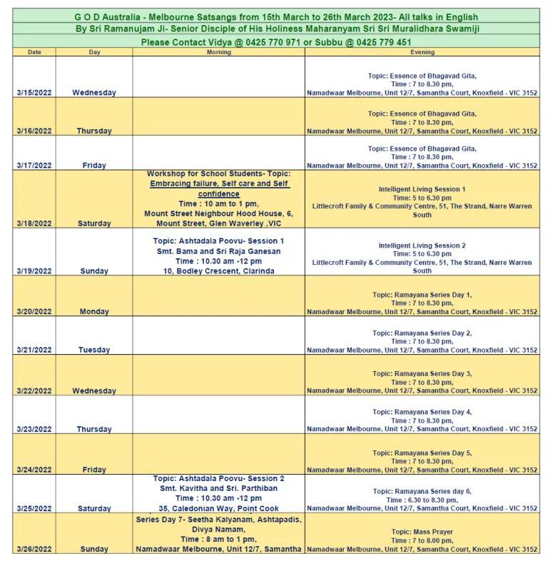 Master Program Flyer for Melbourne