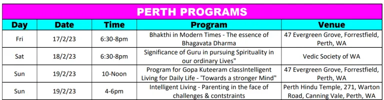 Master Program Flyer for Perth