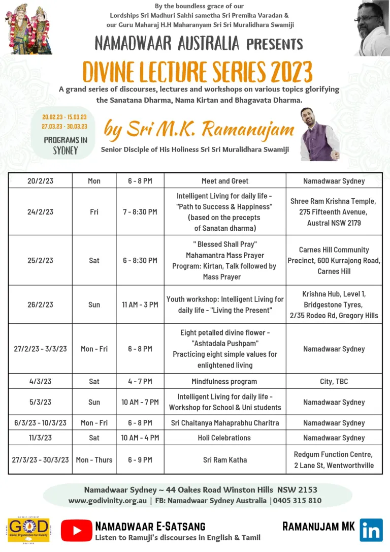 Master Program Flyer for Sydney